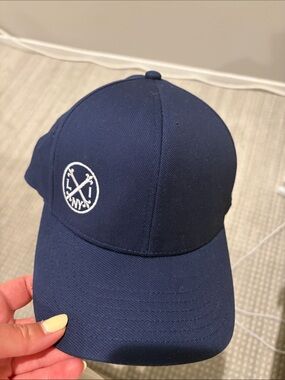Unbranded Men's Navy Baseball Cap with Crossed-Stick  Long Island West Hampton